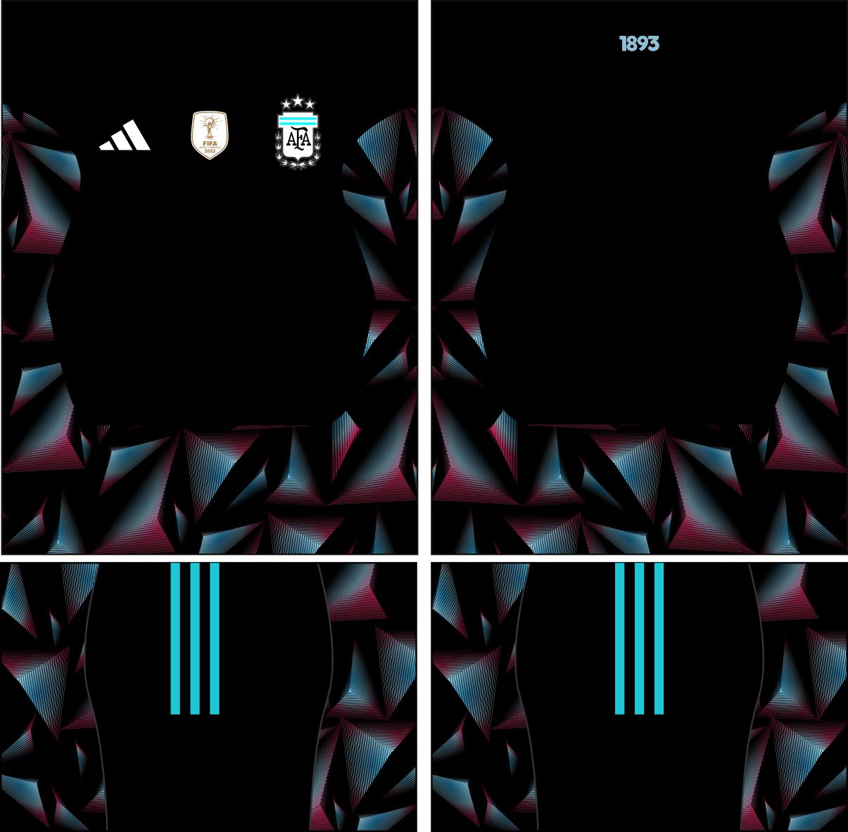 Arte Vetor Camisa Argentina goleiro 2026