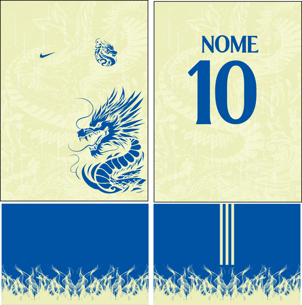 Arte Vetor Camisa InterClasse Dragão 321