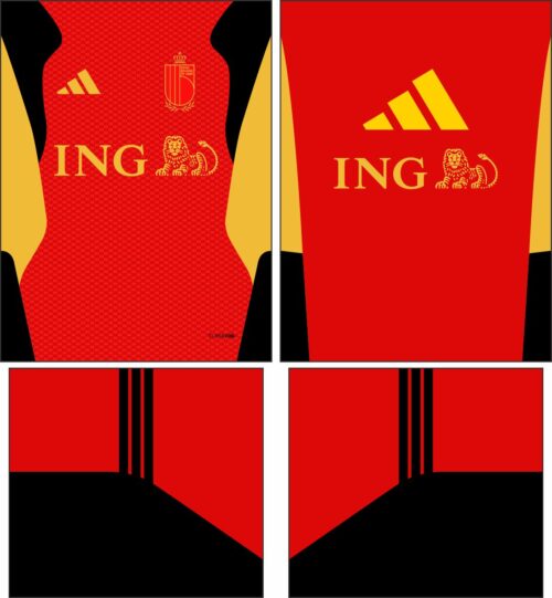 Arte Vetor Camisa Belgica treino 2026