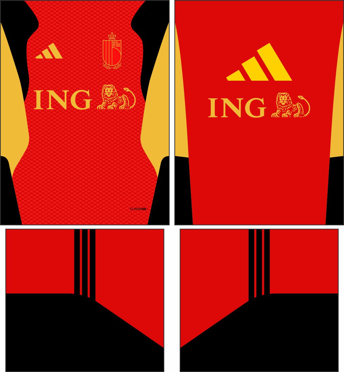 Arte Vetor Camisa Belgica treino 2026