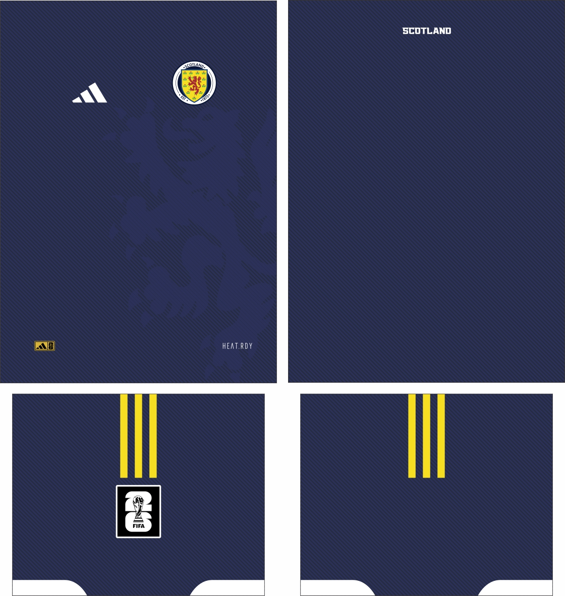 Arte Vetor Camisa Escocia Concept 2026