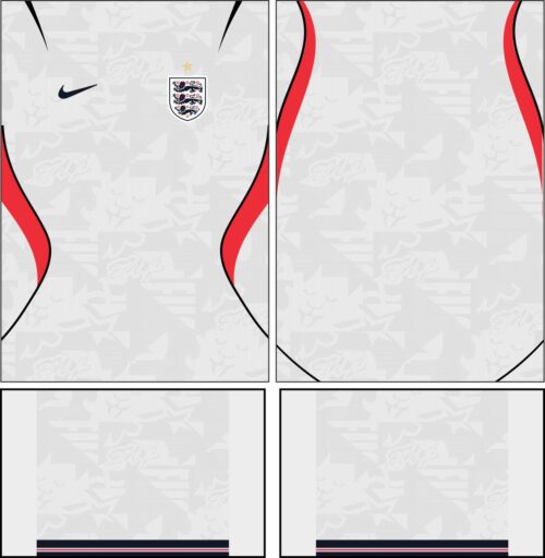 Arte Vetor Camisa Inglaterra local 2026