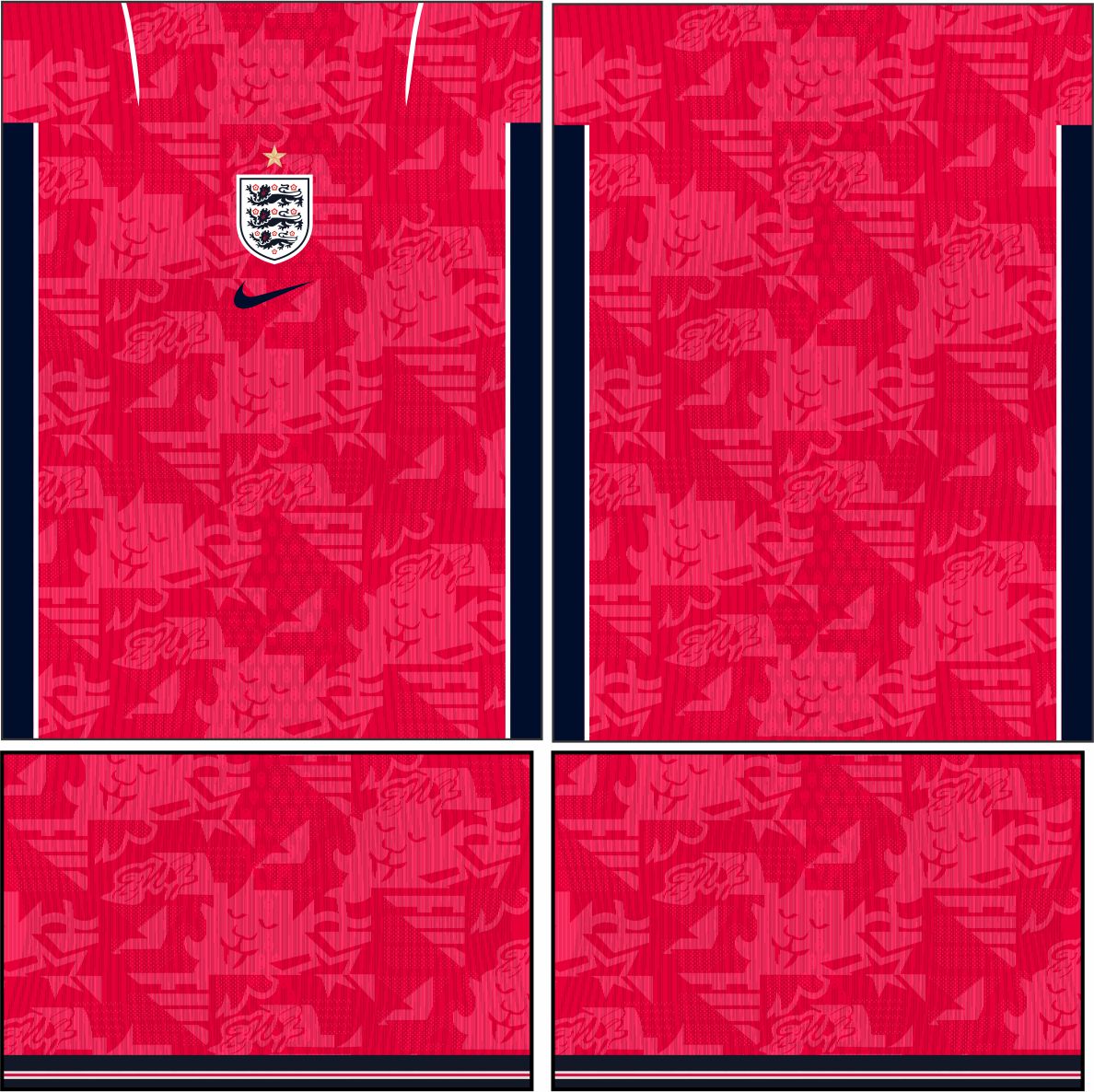 Arte Vetor Camisa Inglaterra visita 2026