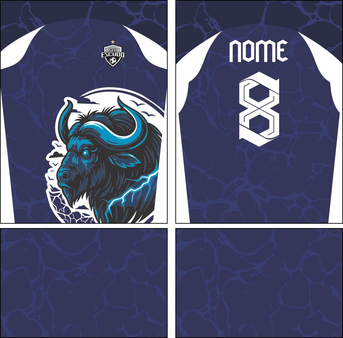 Arte Vetor Camisa Interclasse bufalo Mod-869