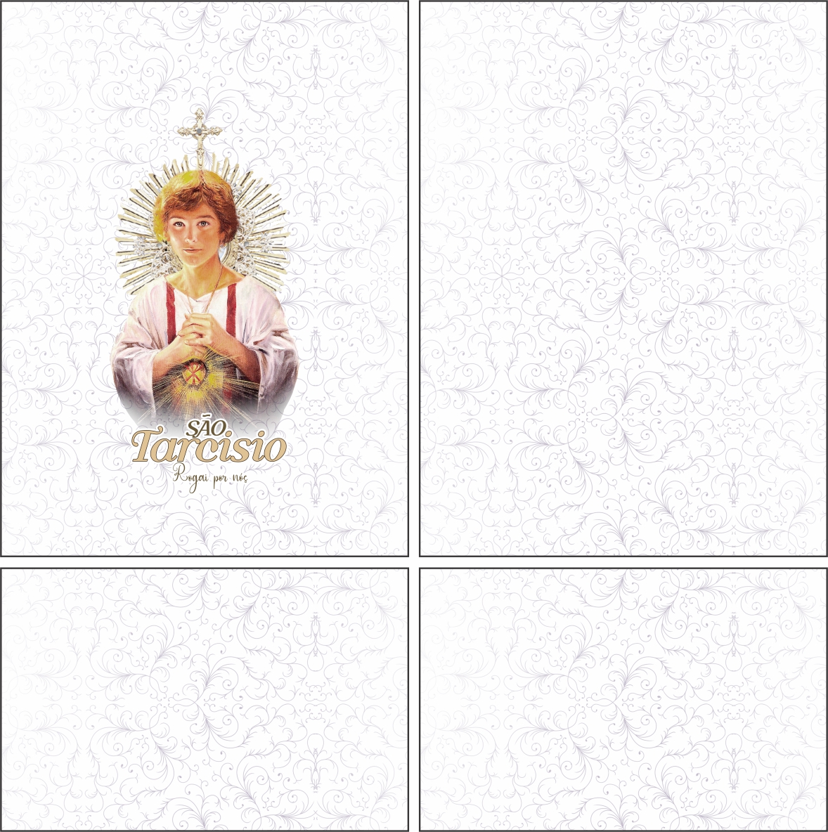 Arte estampa camisa São Tarcísio