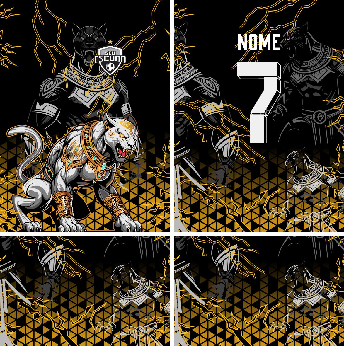 Arte Vetor Camisa Interclasse pantera Mod-862