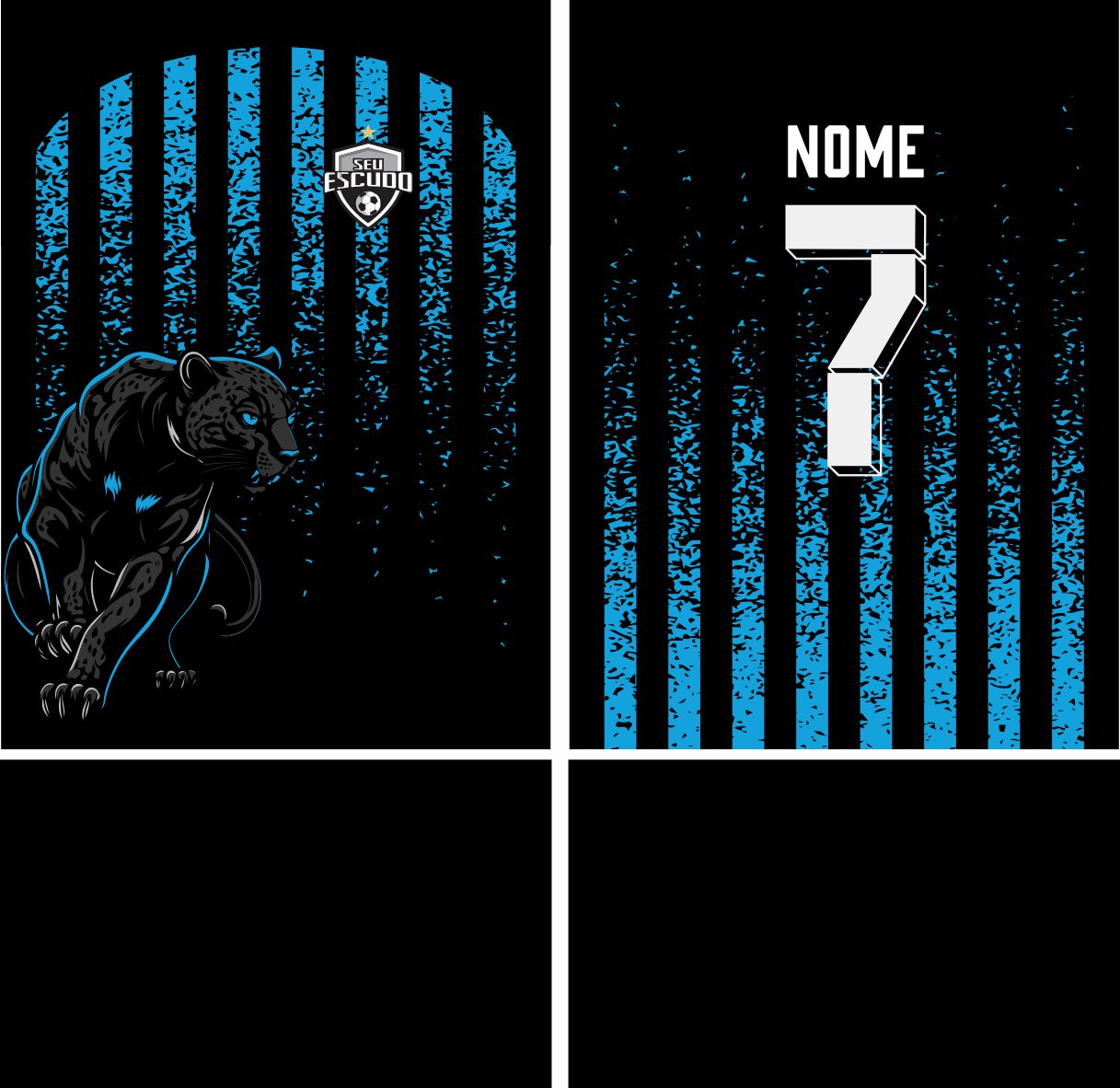 Arte Vetor Camisa Interclasse pantera Mod-863