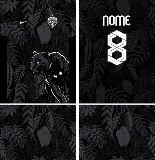 Arte Vetor Camisa Interclasse pantera Mod-868