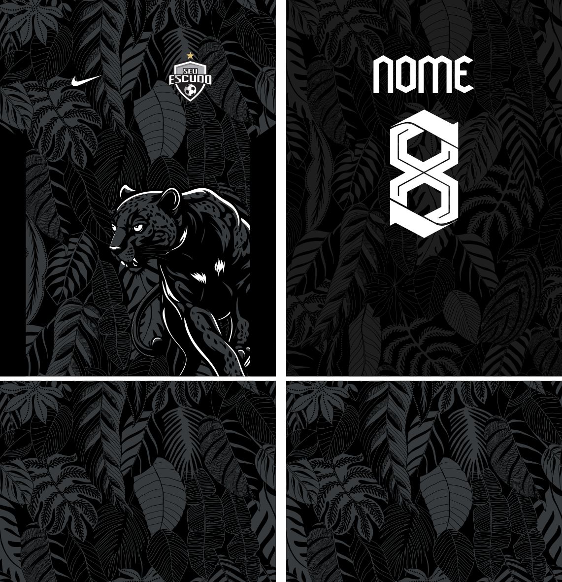 Arte Vetor Camisa Interclasse pantera Mod-868