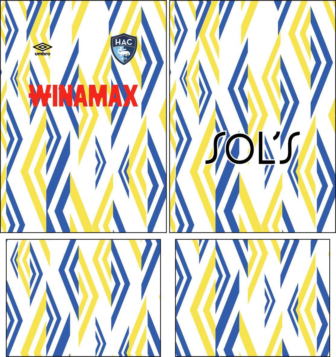 Arte Vetor Camisa Le Havre goleiro 2025-2026