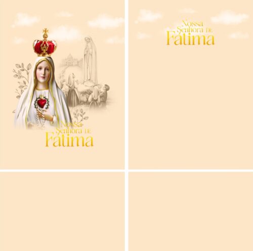 Arte estampa camisa Nossa Senhora de Fatima Mod-2
