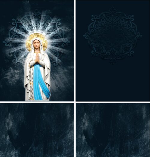 Arte estampa camisa Nossa Senhora de Lourdes
