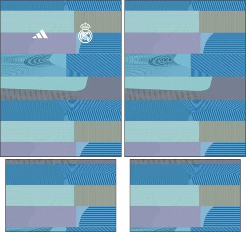 Arte Vetor Camisa Real Madrid Pre-jogo 2025-2026