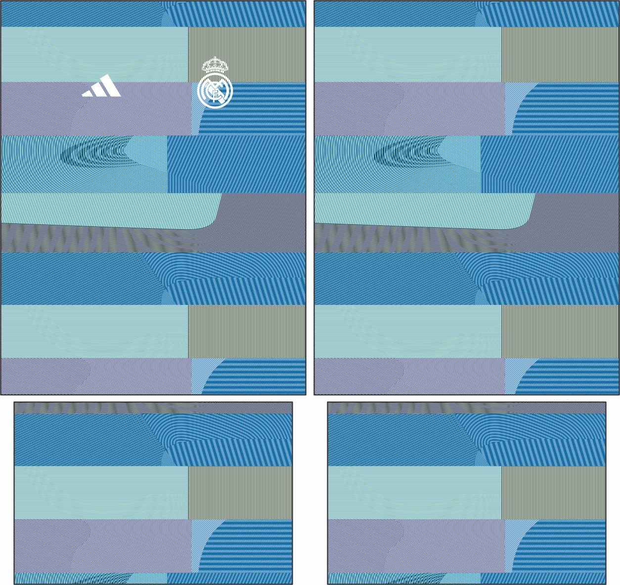 Arte Vetor Camisa Real Madrid Pre-jogo 2025-2026