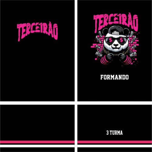 Arte Vetor Camisa Terceirão Panda Mod-306