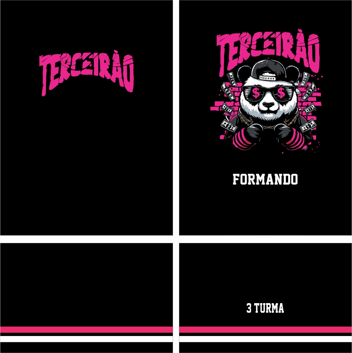 Arte Vetor Camisa Terceirão Panda Mod-306