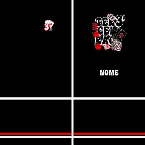 Arte Vetor Camisa Terceirão Poker e Baralho Mod-308