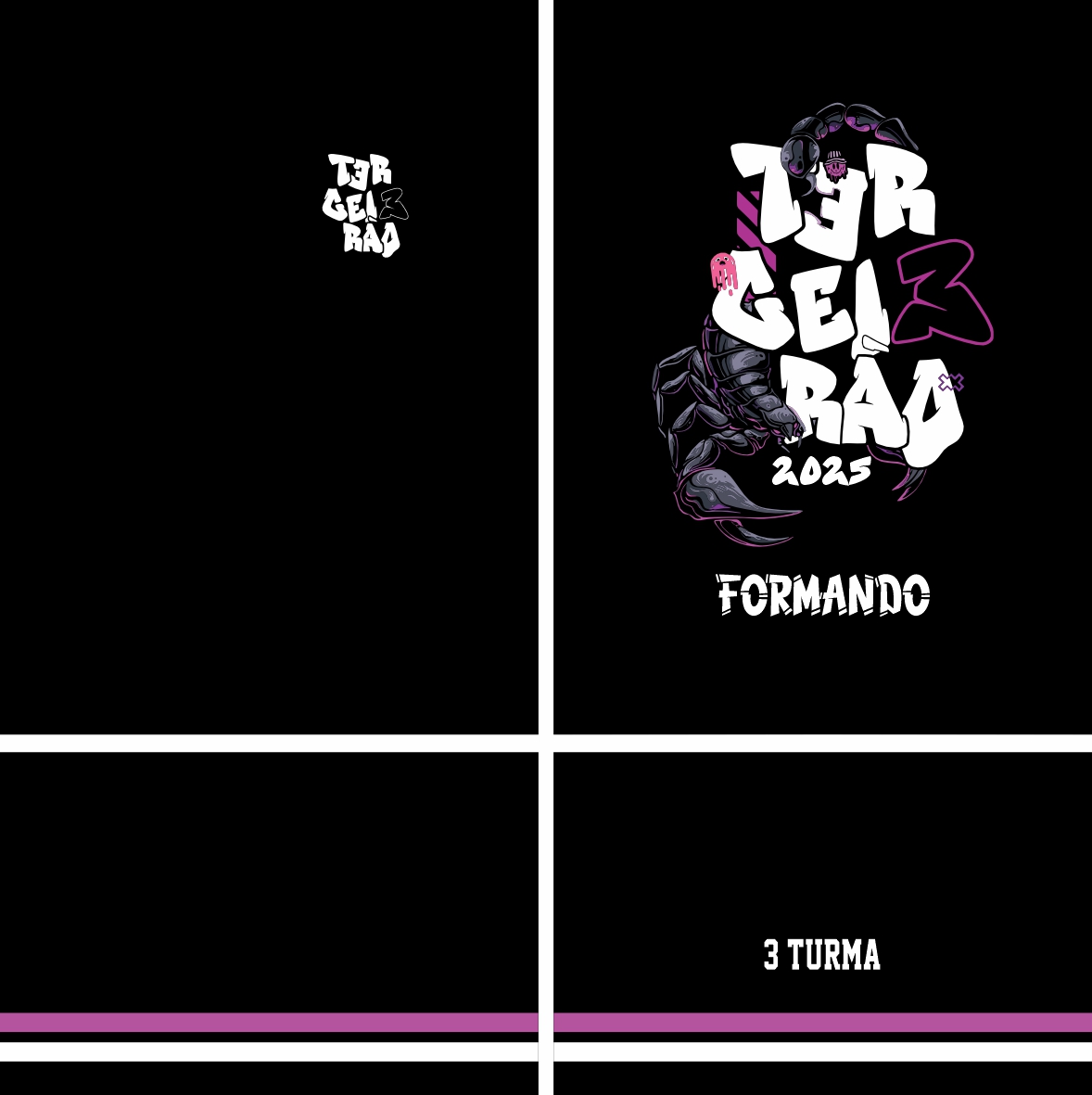 Arte Vetor Camisa Terceirão Escorpião Mod-309